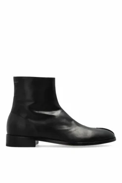 MM6 Maison Margiela CZARNY Skórzane botki