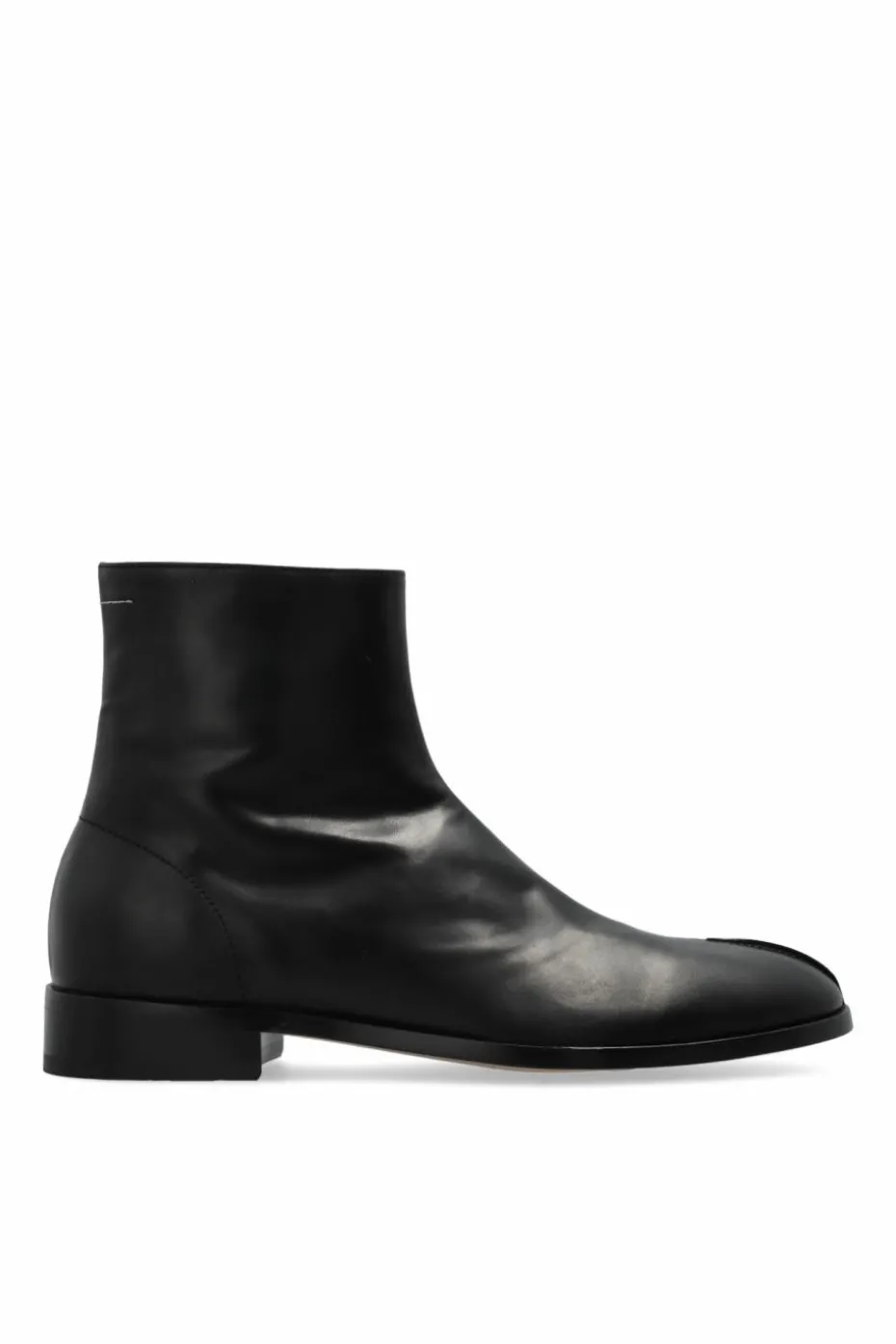 MM6 Maison Margiela CZARNY Skórzane botki
