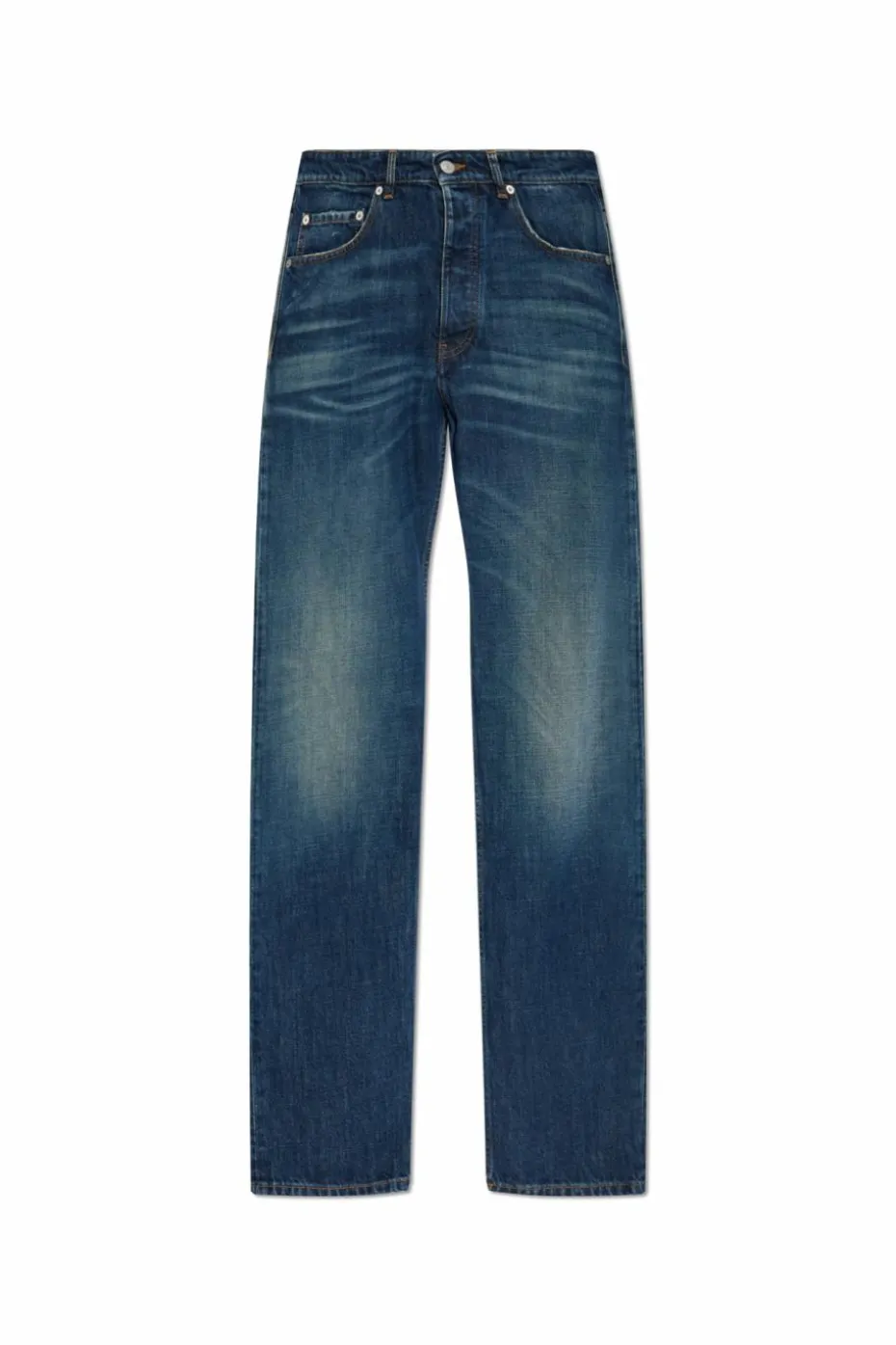 MM6 Maison Margiela GRANATOWY Jeansy ze zwężanymi nogawkami