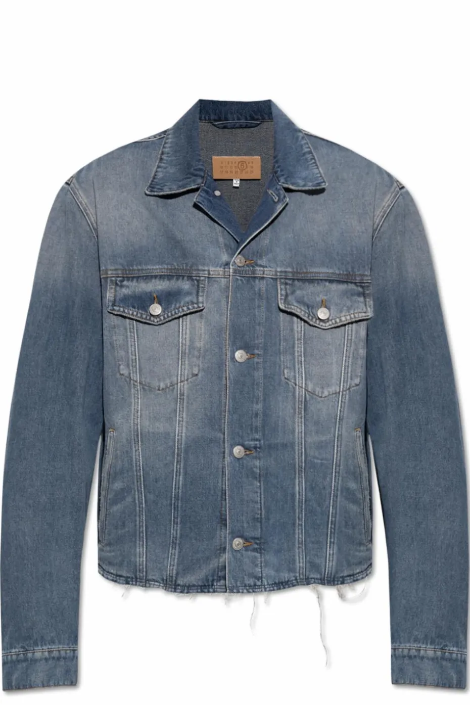 MM6 Maison Margiela GRANATOWY Kurtka jeansowa