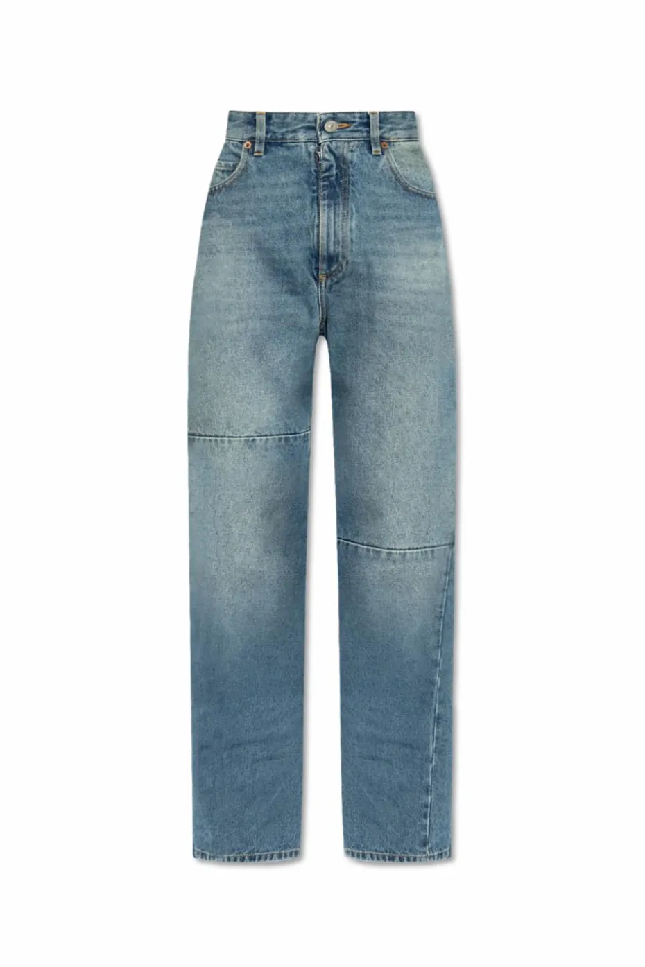 MM6 Maison Margiela NIEBIESKI Jeansy z przeszyciami