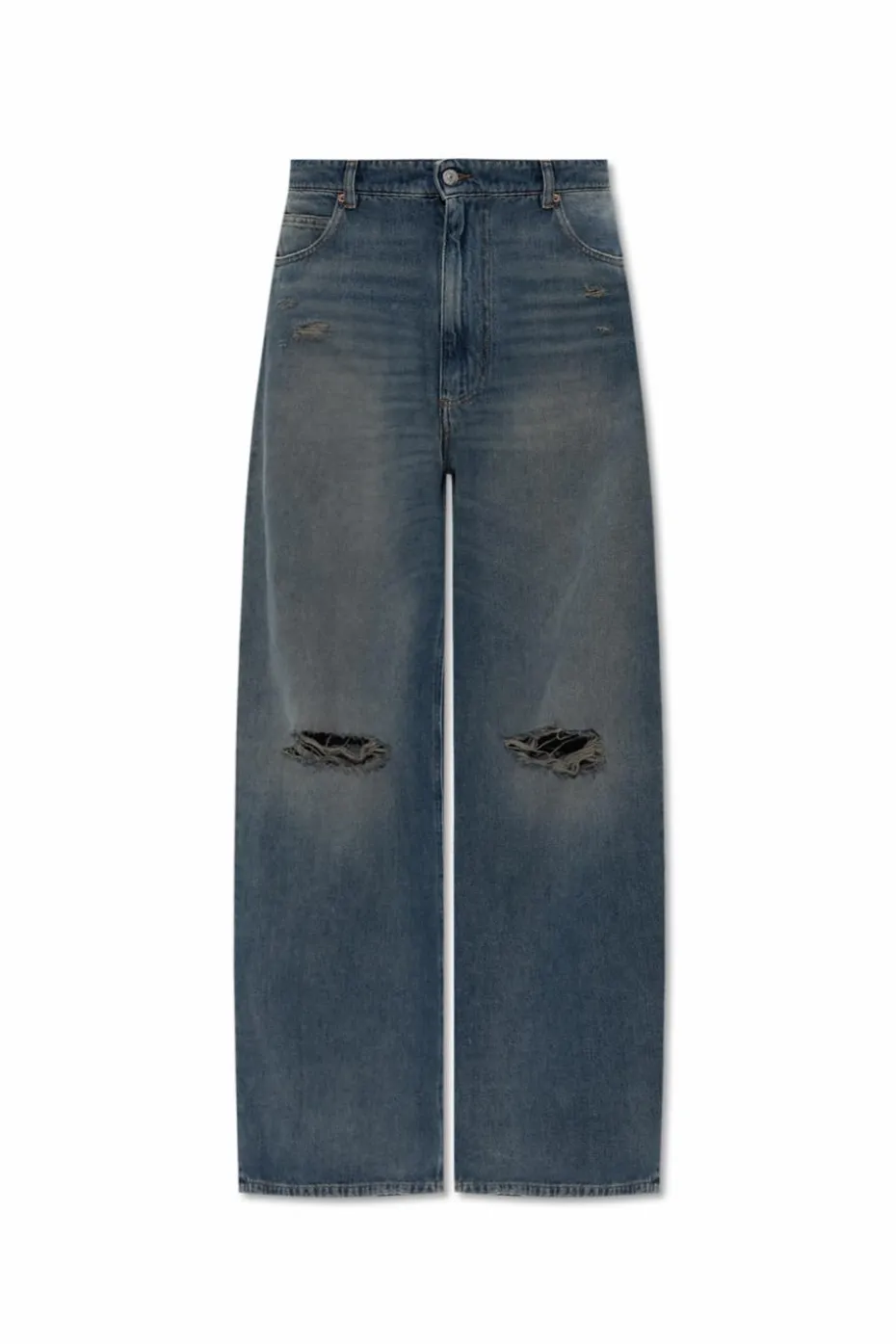 MM6 Maison Margiela NIEBIESKI Jeansy z kieszeniami