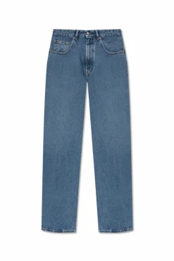 MM6 Maison Margiela NIEBIESKI Jeansy z logo