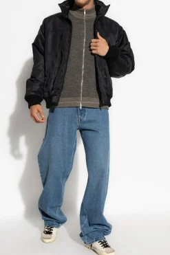 MM6 Maison Margiela NIEBIESKI Jeansy z logo