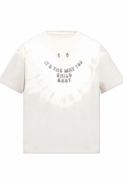 MM6 Maison Margiela SZARY T-shirt z nadrukiem