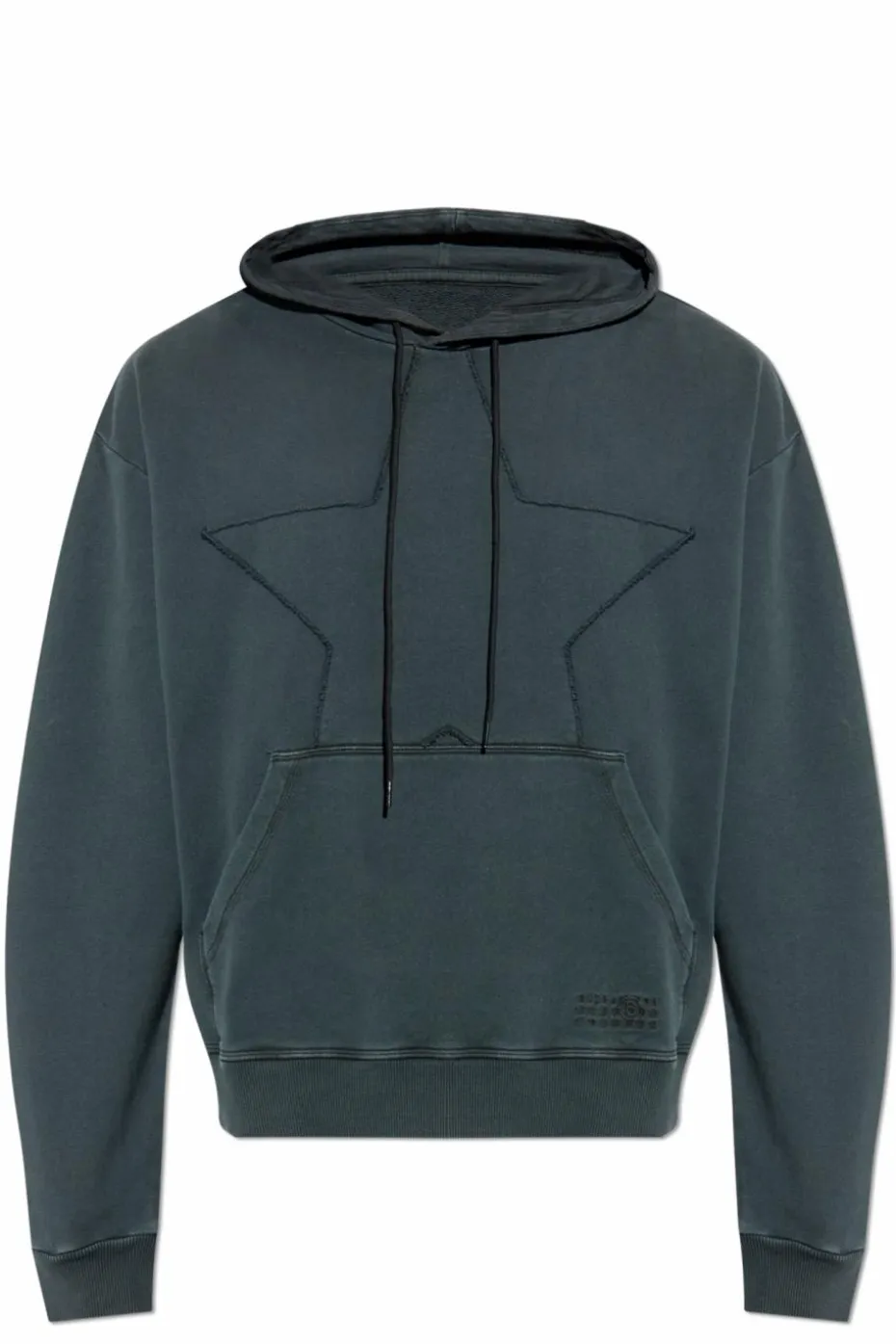 MM6 Maison Margiela SZARY Bluza z kapturem