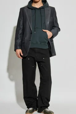 MM6 Maison Margiela SZARY Bluza z kapturem