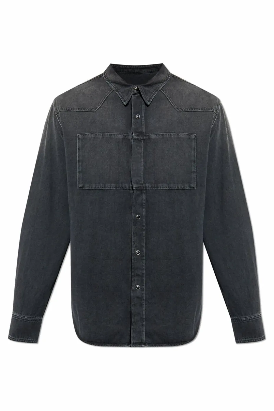 MM6 Maison Margiela SZARY Jeansowa koszula