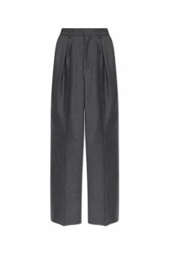 MM6 Maison Margiela SZARY Wełniane spodnie