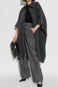 MM6 Maison Margiela SZARY Wełniane spodnie