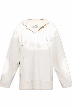 MM6 Maison Margiela SZARY Bluza z kapturem