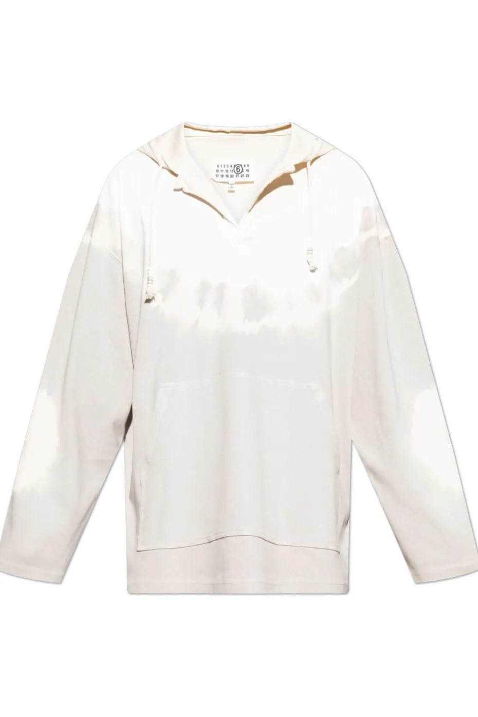 MM6 Maison Margiela SZARY Bluza z kapturem