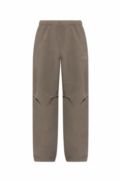 MM6 Maison Margiela SZARY Spodnie polarowe