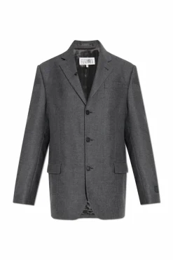 MM6 Maison Margiela SZARY Wełniana marynarka