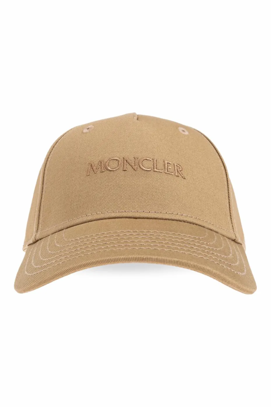 Moncler beżowy Czapka z daszkiem