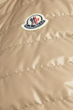 Moncler beżowy Płaszcz z puchową kamizelka