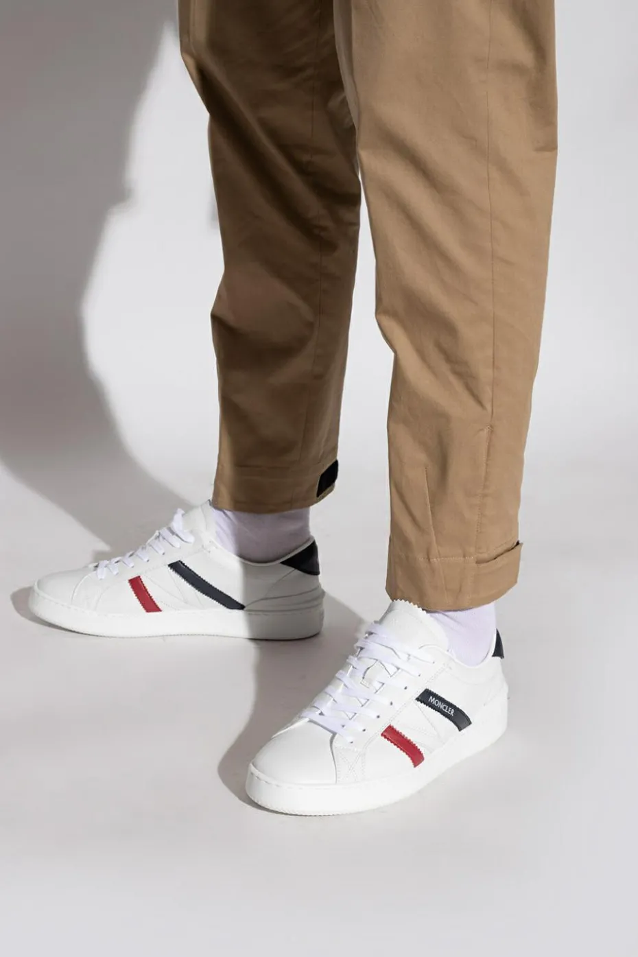 Moncler BIAŁY Buty sportowe ‘Monaco’