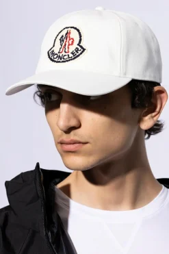 Moncler BIAŁY Czapka z daszkiem