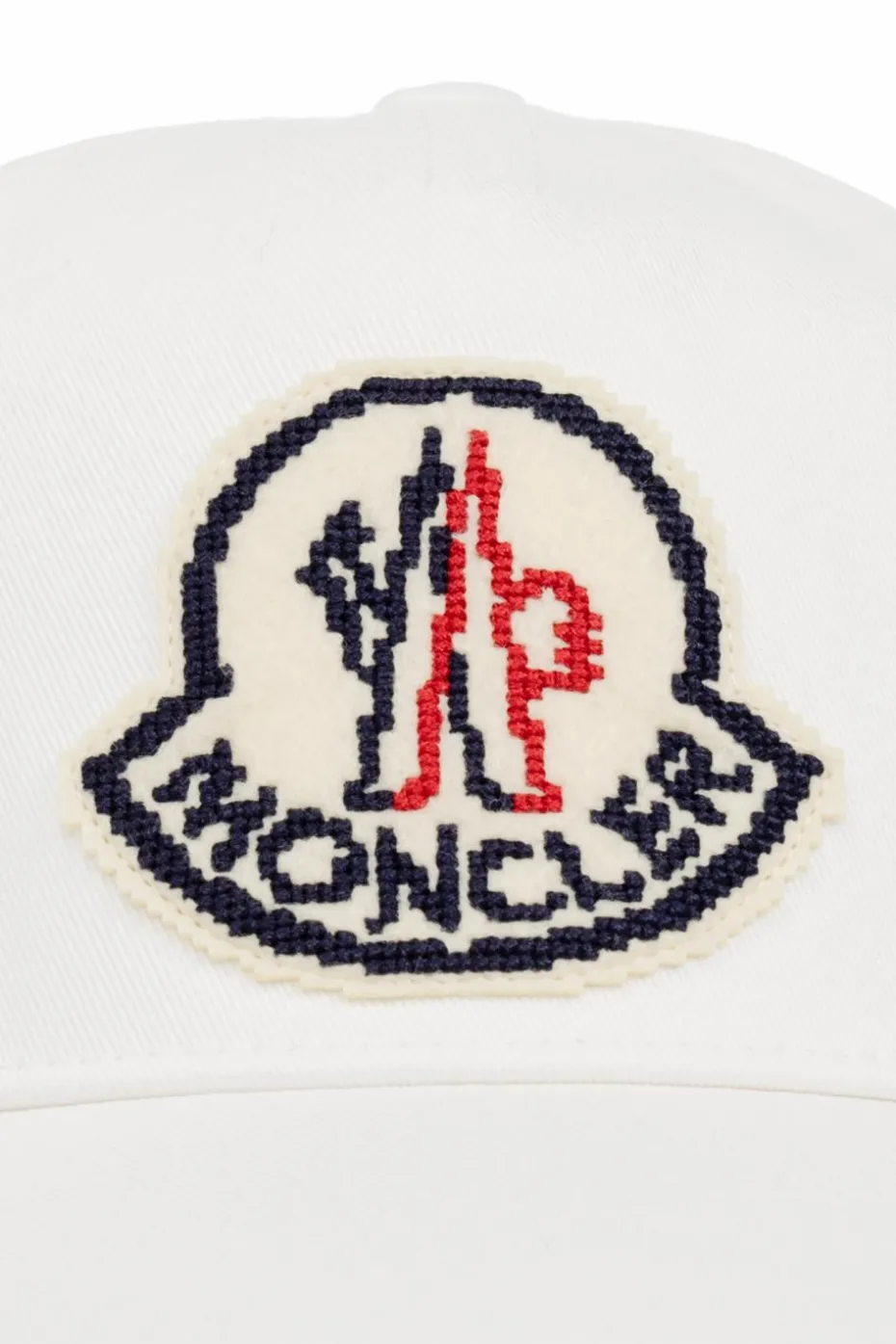 Moncler BIAŁY Czapka z daszkiem