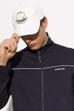 Moncler BIAŁY Czapka z daszkiem