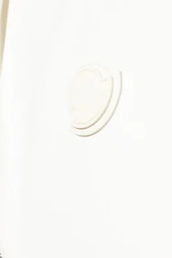 Moncler BIAŁY Dwustronna kamizelka z naszywką z logo