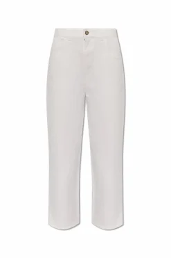 Moncler BIAŁY Jeansy z wysokim stanem