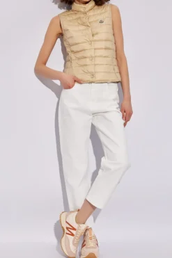 Moncler BIAŁY Jeansy z wysokim stanem