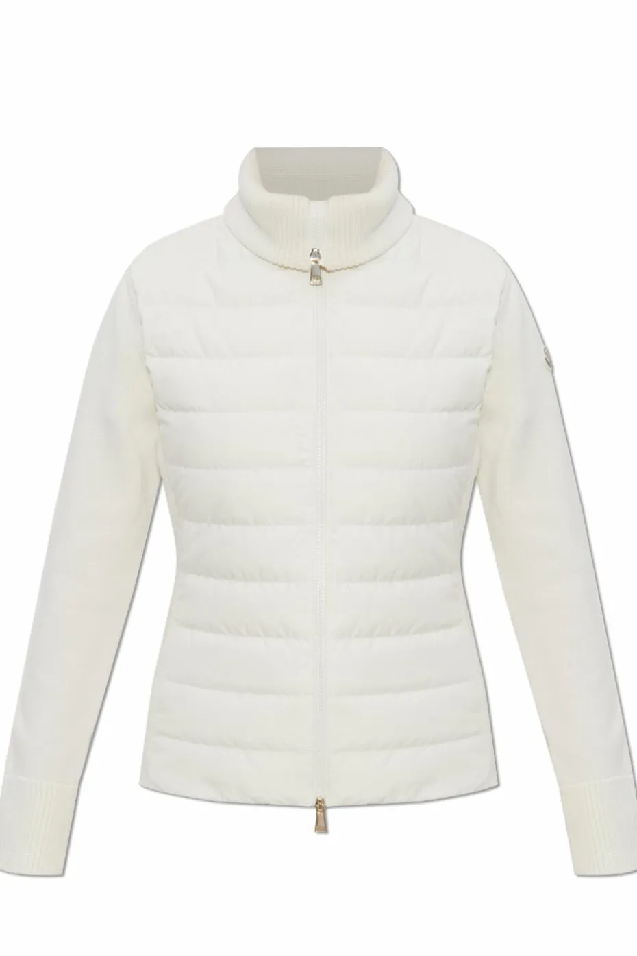 Moncler BIAŁY Kardigan ze stójką