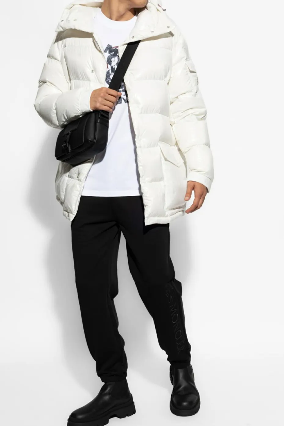 Moncler BIAŁY Puchowa kurtka `Chiablese`