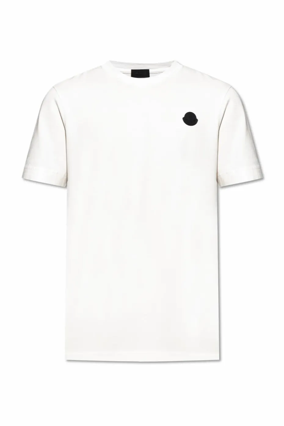 Moncler BIAŁY T-shirt z naszywką z logo