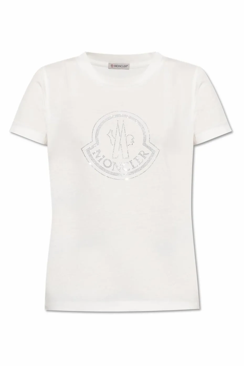 Moncler BIAŁY T-shirt z logo