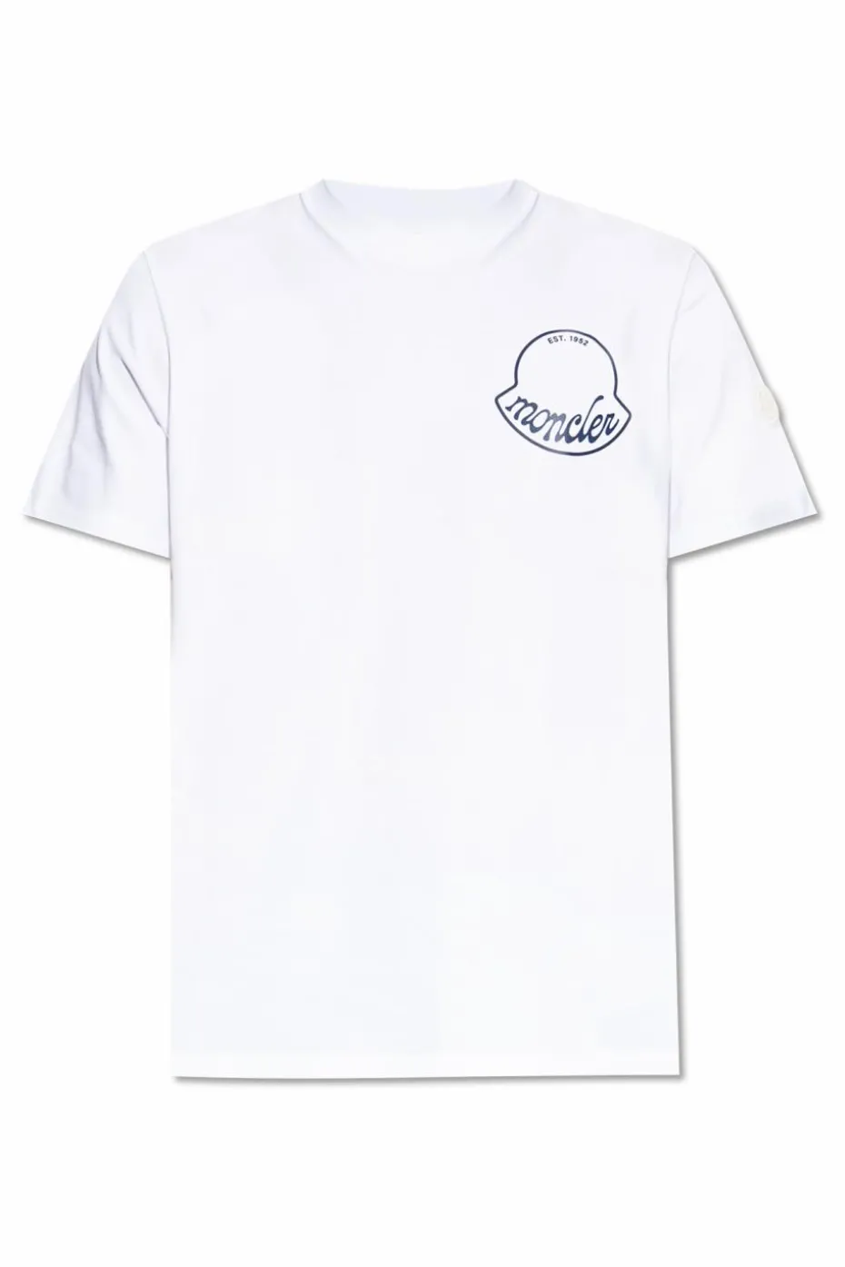 Moncler BIAŁY T-shirt z logo