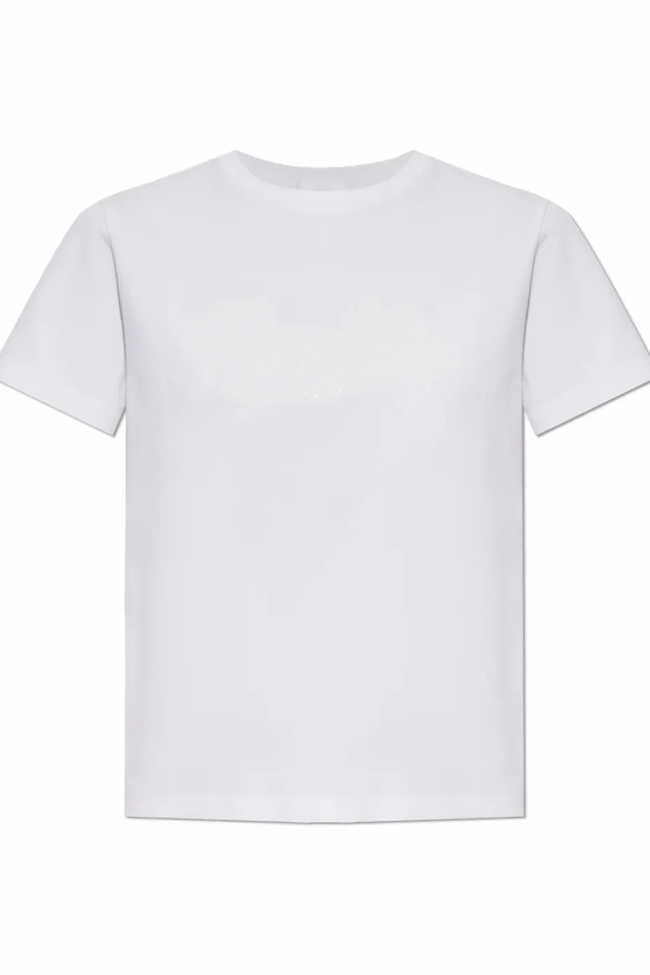 Moncler BIAŁY T-shirt z logo