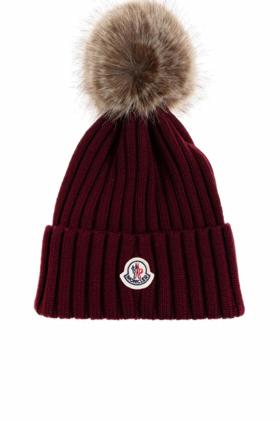 Moncler BORDO Czapka z pomponem