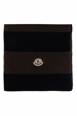 Moncler BRĄZOWY Bawełniany szal