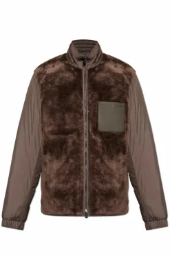 Moncler BRĄZOWY Dwustronna Kurtka `Livra`
