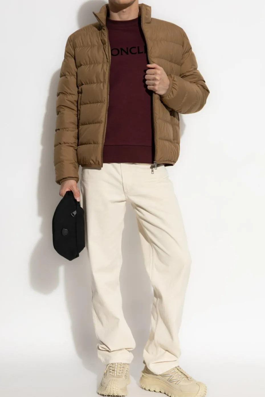 Moncler BRĄZOWY Kurtka puchowa `Baudinet`