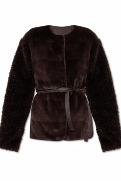 Moncler BRĄZOWY Kurtka puchowa `Jouilatt`