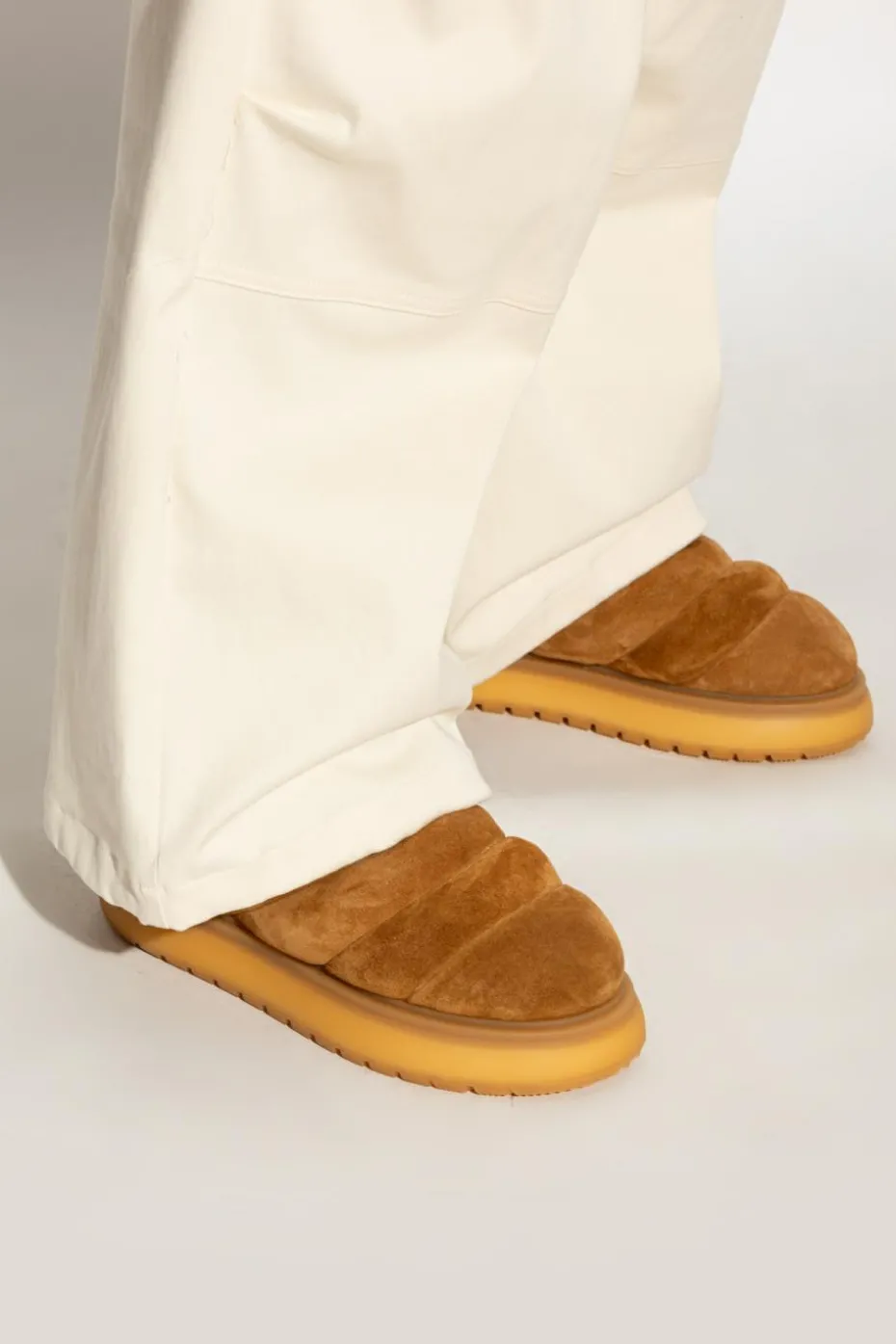 Moncler BRĄZOWY Śniegowce ‘Gaia Pocket Mid’