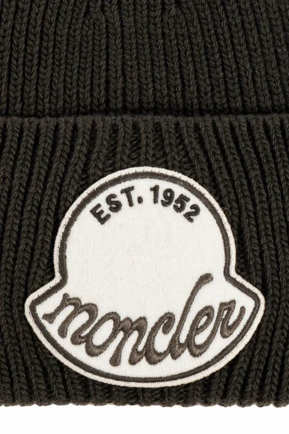 Moncler BRĄZOWY Wełniana czapka