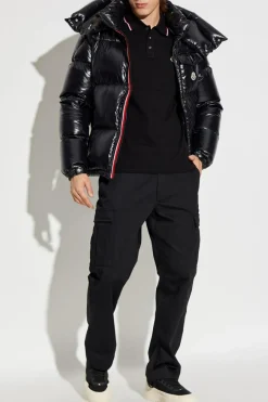 Moncler CZARNY Bawełniane polo