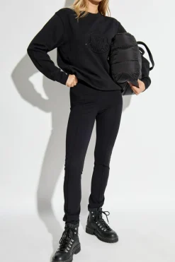 Moncler CZARNY Bluza `Maglia` typu `oversize`
