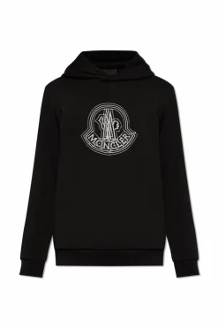 Moncler CZARNY Bluza z kapturem