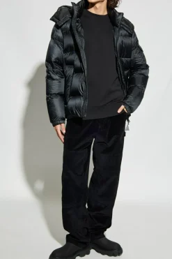 Moncler CZARNY Bluza z kieszenią na rękawie