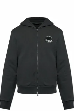 Moncler CZARNY Bluza z naszywką