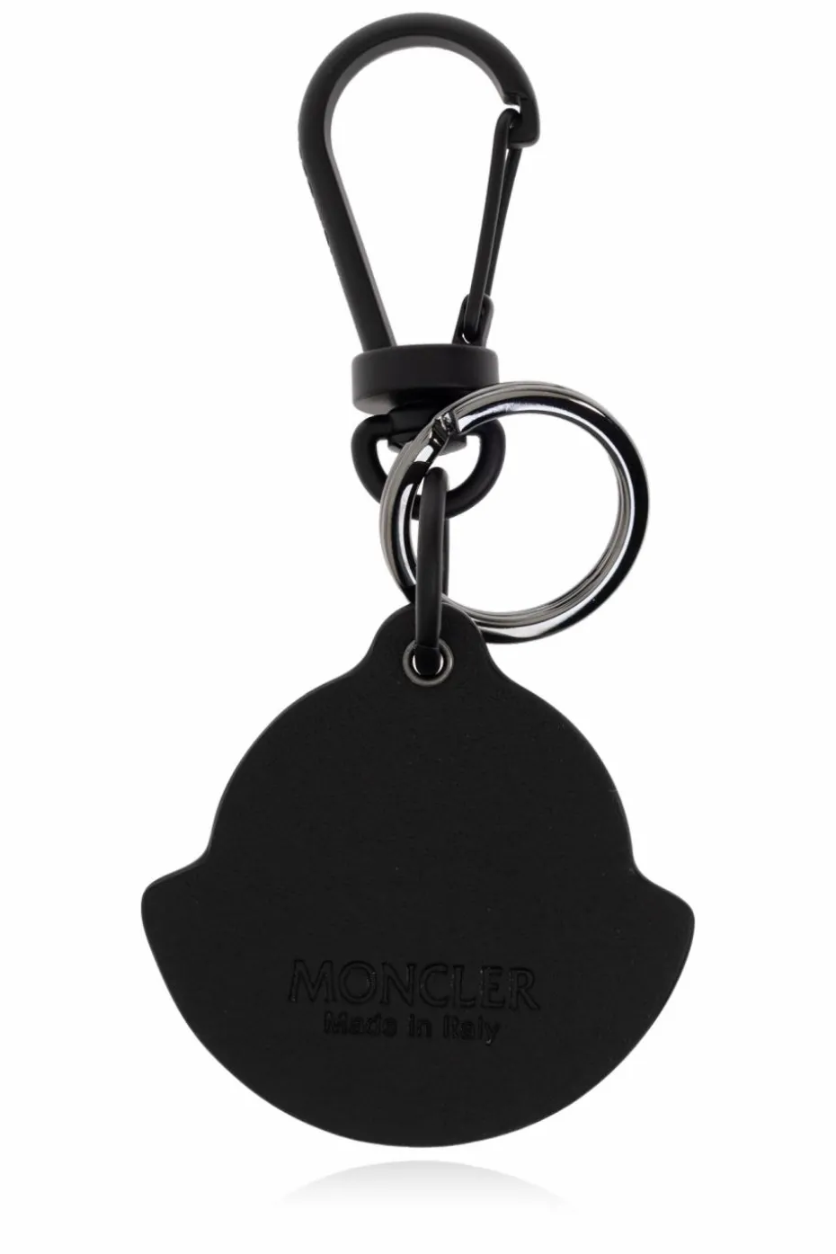 Moncler CZARNY Brelok do kluczy z logo