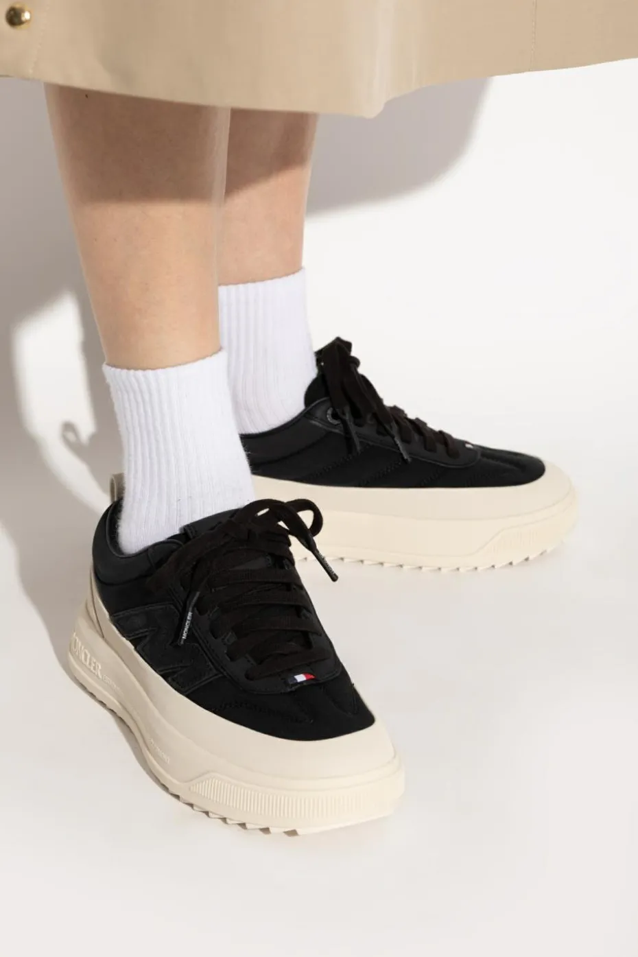Moncler CZARNY Buty sportowe z logo
