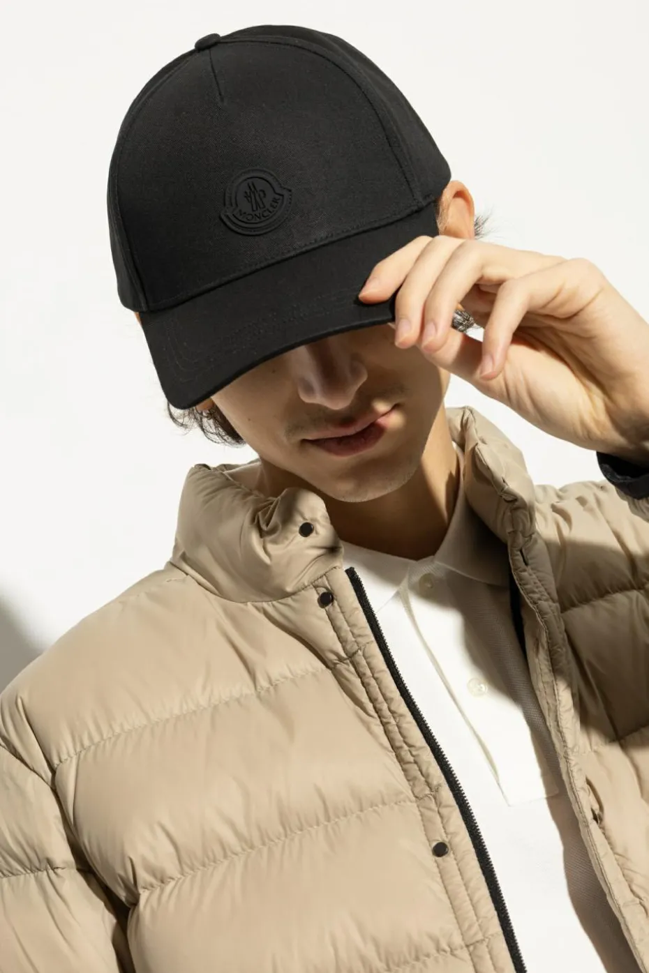 Moncler CZARNY Czapka z daszkiem