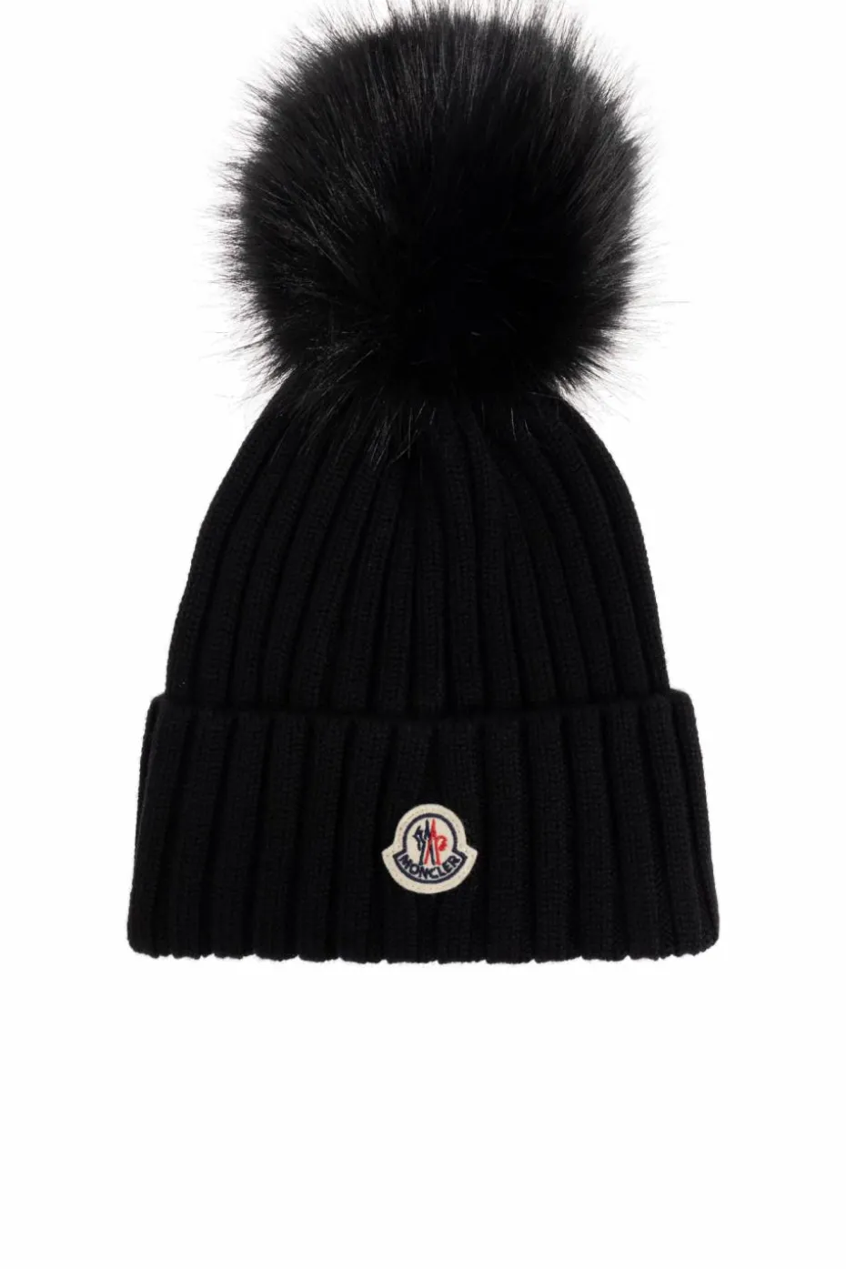 Moncler CZARNY Czapka z pomponem