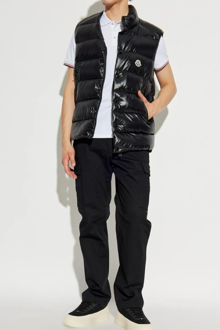 Moncler CZARNY Kamizelka puchowa `Tibb`